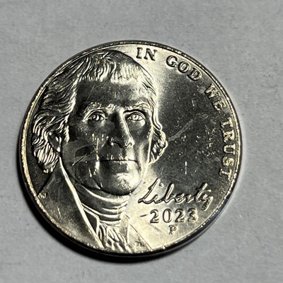 2023p Nickel Errors Many Die Cracks Both Sides Uncirculated