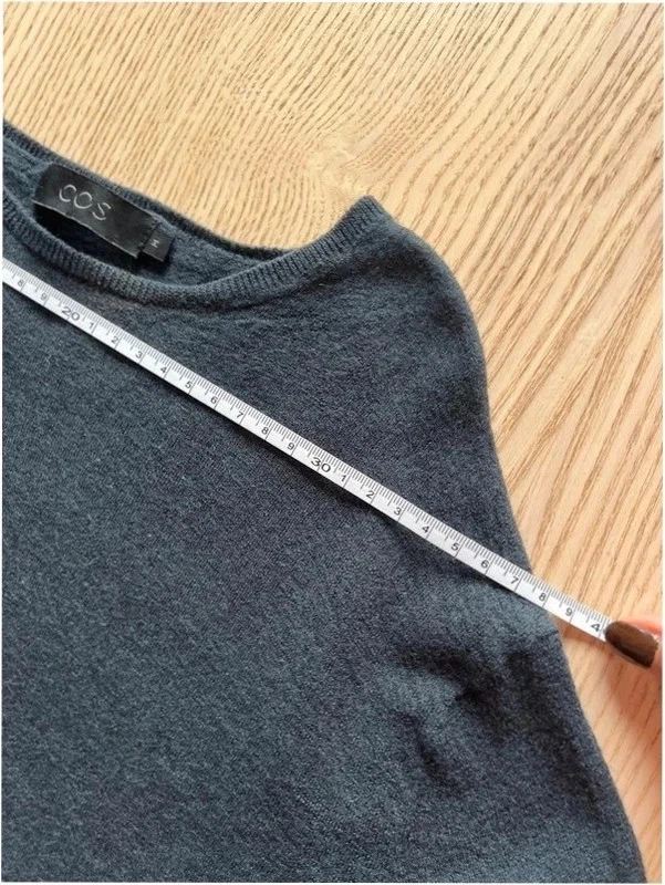 COS Grey 75%% Merino Wool 25% Silk Sweater