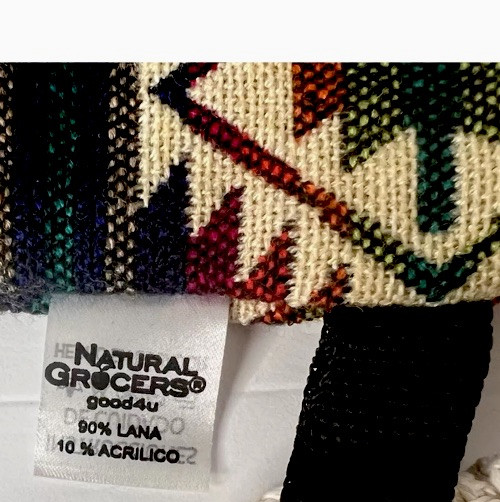 Natural Grocers Drawstring Bag Backpack Alpaca So… - image 4