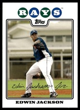 2008 Topps Edwin Jackson Tampa Bay Rays #354