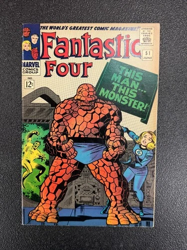 Fantastic Four #51 (Marvel Comics June 1966) Vintage Comic Book