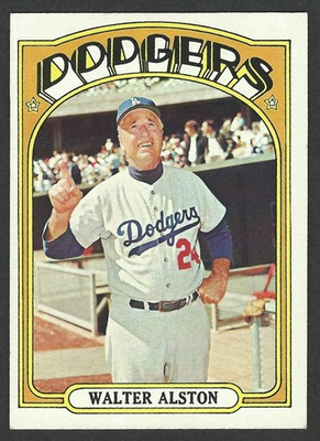 #ad 1972 Topps #749 Walter Alston Los Angeles Dodgers High # EX ExMT $14.95