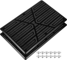 2-Pack Car Floor Mat Heel Pad, Universal Anti-Skid Rubber Heel Scuff Plate,