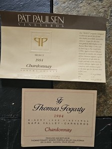 Pat Paulsen And Thomas Fogerty Wine Labels 