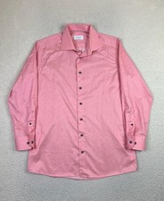 Eton Shirt Mens Large 16.5 Signature Twill Contemporary Stretch Dress Shirt
