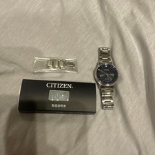 Working CITIZEN Watch Silver Eco-Drive (with Instruction Manual And Extra Links)