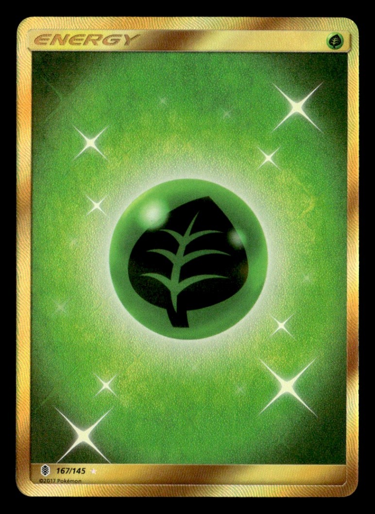 Grass Energy (Secret) Secret Rare SM - Guardians Rising 167/145 LP Pokémon TCG