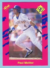1990 Classic Series II Baseball - Paul Molitor #T34 - Milwaukee Brewers