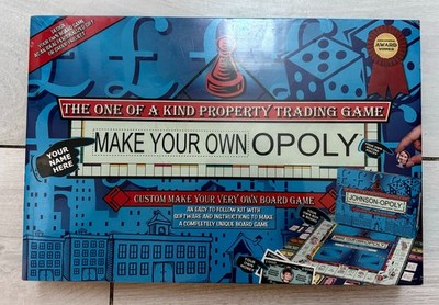 Make Your Own Opoly Custom Board Game Sealed (Torn Wrap) DIY Monopoly Style