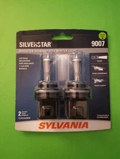 NEW - Sylvania 9007 SilverStar Brighter Downroad + Whiter Light - Free ShipN!