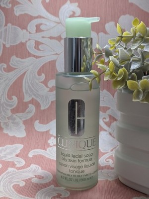 Clinique Liquid Facial Soap Oily Skin formula With Pump 6.7oz/200ml New