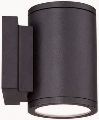 WAC Lighting WS-W2605-BK Outdoor LED Wall Sconce 3000K Black Single Light