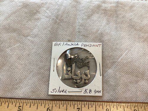 Sterling Silver Pendant "Brianna" in Arabic