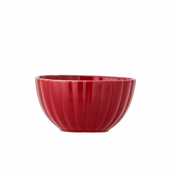 Bloomingville Latina Schale, Rot, Steingut, 400 Ml, DäNisches Design-image