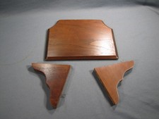 Wooden Walnut Telephone Writing Shelf for Wall Crank Wooden Telephone