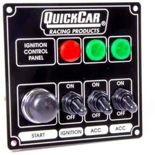 QuickCar Racing 50-825 ICP - Ignition Switch 2 Acc. Switch Start Button & 3 Pilo