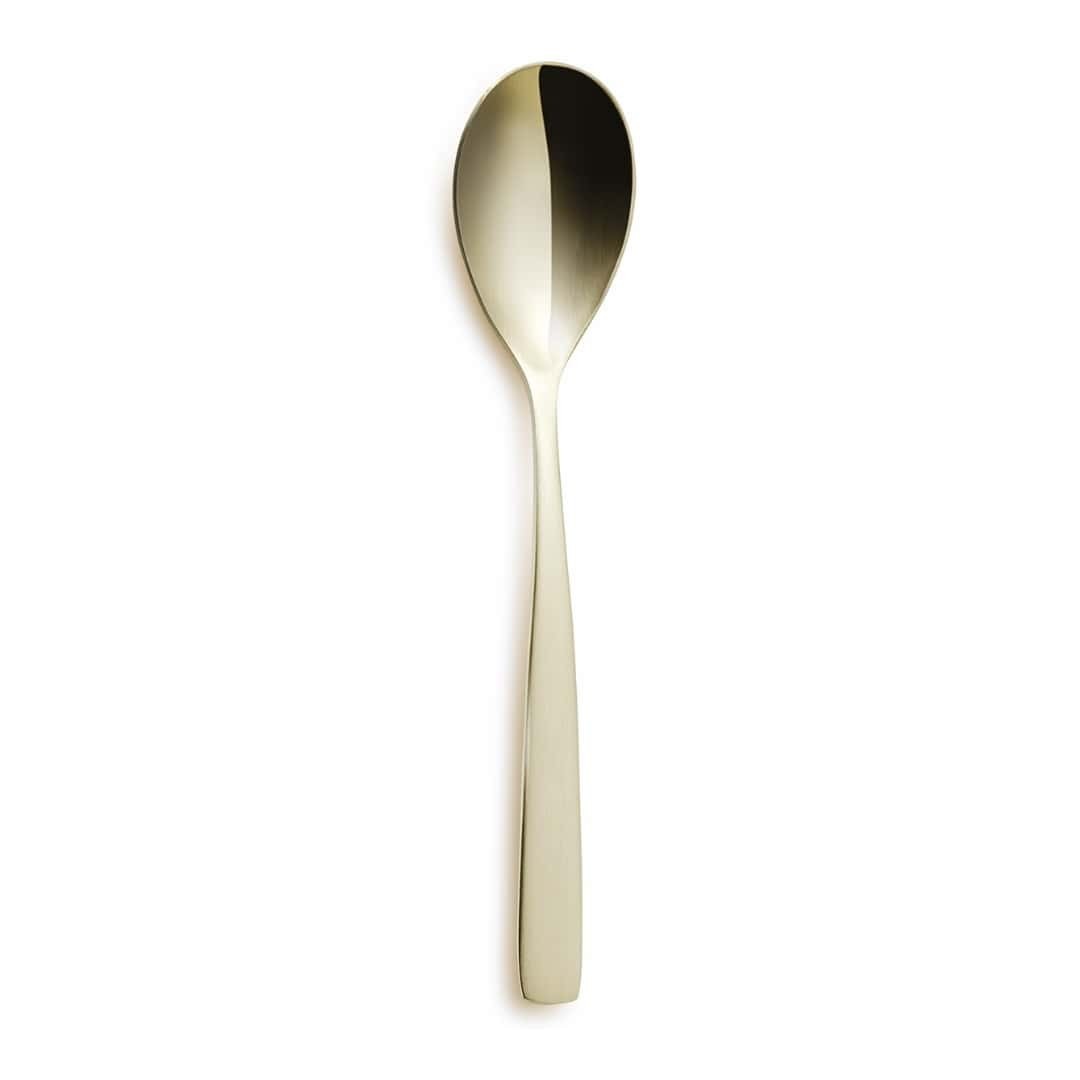 Spoons,Coffee BCN Champagne Stainless Steel 12pz - COMAS - Cutlery BAR