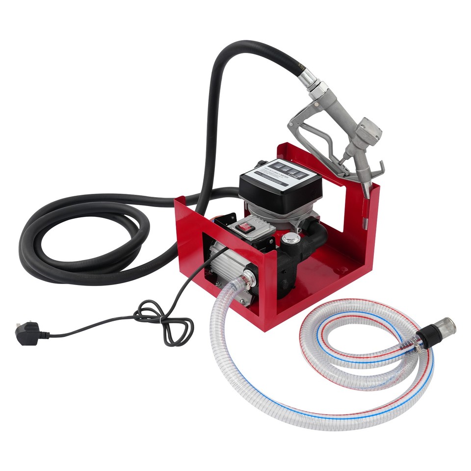 Diesel Oil Pump Metering Kit 60L/min 550W Transfer with Hose Gun 230V ...