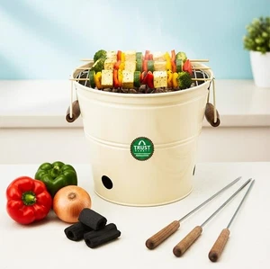 Barbecue de charbon portable Grill pour la maison en acier inoxydable Tandoori Grill & BBQ
