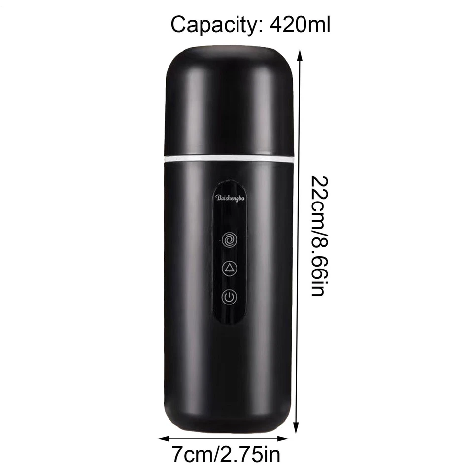 Portable Electric Kettles Car Heating Cup Water Tea Coffee Thermal Mug Travel - Image 4 of 4