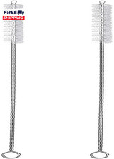 2 Drinking Straw Cleaning Brush Long Bristle Cleaner Stainless Steel Straws