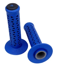 AME old school BMX Unitron bicycle grips - BLUE over BLACK