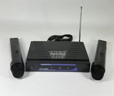 VocoPro VHF-2000 2-Ch Wireless Microphone System with Receiver  2 Microphone