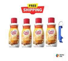 Coffee Mate Hazelnut Creamer 16oz (4 Pack) + Keychain | Free Shipping