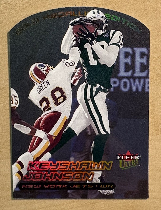 Keyshawn Johnson 2000 Fleer ULTRA GOLD MEDALLION EDITION DIE-CUT Card #70G