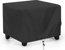 Sunpatio Outdoor Ottoman Cover, Waterproof Square Coffee Table Cover, Patio Furn