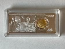 Medaillen-Barren 70x30 mm Helmut Schmidt 1918-2015 vergoldet Proof