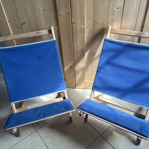 Pair Of Byer Of Maine The Maine Lounger 2 Piece Portable Chair Made In USA