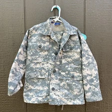 Kids Halloween Army Combat Uniform Coat & Pants Set Digital Camo Kids Size 10