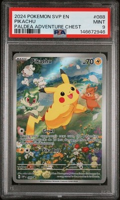 Pokemon Card PSA 9 Pikachu 088 Promo Paldea Adventure Chest | eBay