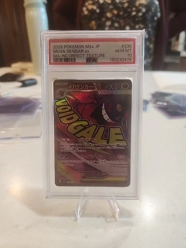 PSA 10 Error MEGA Gengar ex MA 230/193 MEGA Dream Chinese INCORRECT Texture