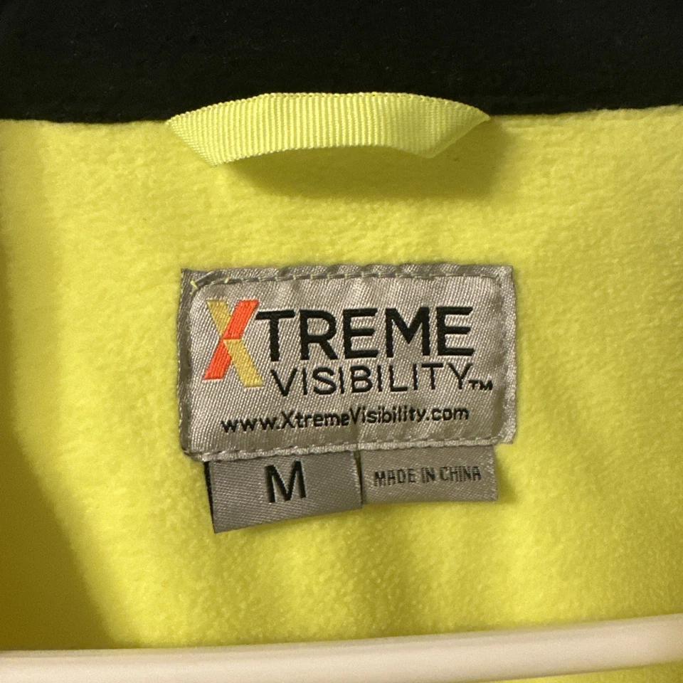 Chaqueta de lima de alta visibilidad Xtreme Visibility Class 3 con forro polar - mediana nueva Foto 3 de 4