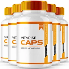 (5 Pack) VitaRise Caps, Extra Strength Advanced Vita Rise Male Performance Pills