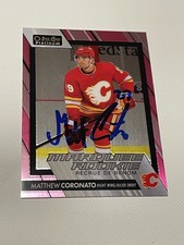 Matthew Coronato Signed Card OPC O-PEE-CHEE Platinum Matte Pink JSA COA IP Auto