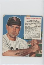 1952 Red Man Tobacco All-Star Team Cut Tab Eddie Robinson #18 7xr