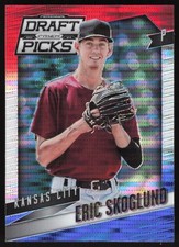 2014 Panini Prizm Perennial Draft Picks Red White Blue Pulsar #12 Eric Skoglund