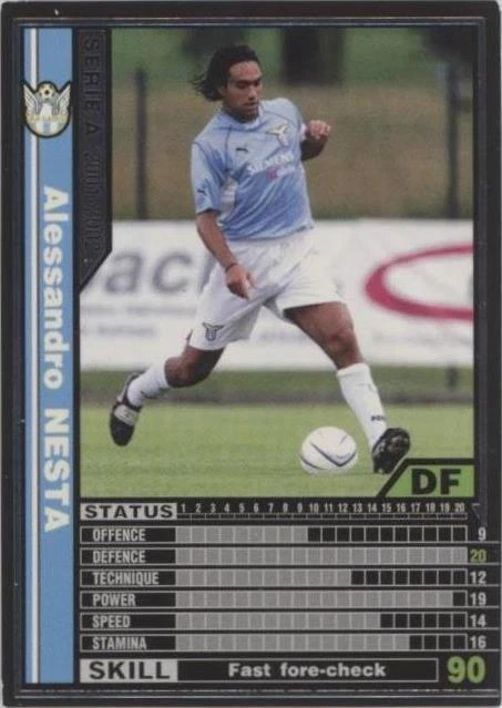 Panini WCCF European Clubs 2005-06 Alessandro Nesta #WDF 4/5 for