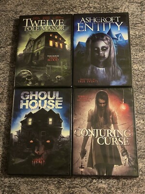 4 Haunted House DVD Lot! 12 Pole Manor, Ashcroft Entity, GhoulHouse, C Curse NEW