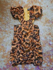 Pretty Little Thing Leopard Print underwired sexy bodycon dress - Uk size 8