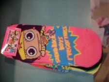 New Girls Sz 4-10 DC Comics Super Heros 5 Pairs Socks Wonder Woman,Superman 