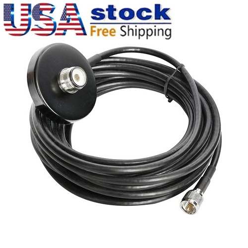 Support D'antenne SO239 PNI Avec Câble 5m - Pour Radio Amateur/CB - Montage Botteur Robuste