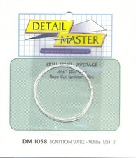 Detail Master 1058	x 1/24-1/25 2ft. Race Car Ignition Wire White