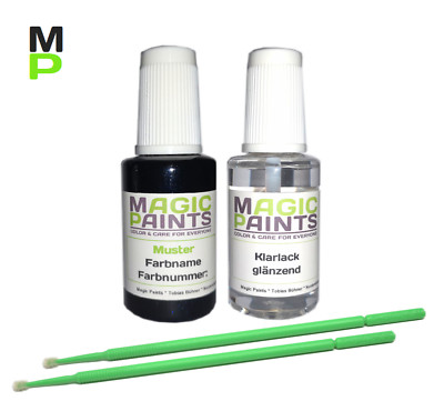 Touch Up Paint Pen Set Suitable For Audi, Colour Number: Z5L / LZ5L Ming Blue Pearl + Clear Coat