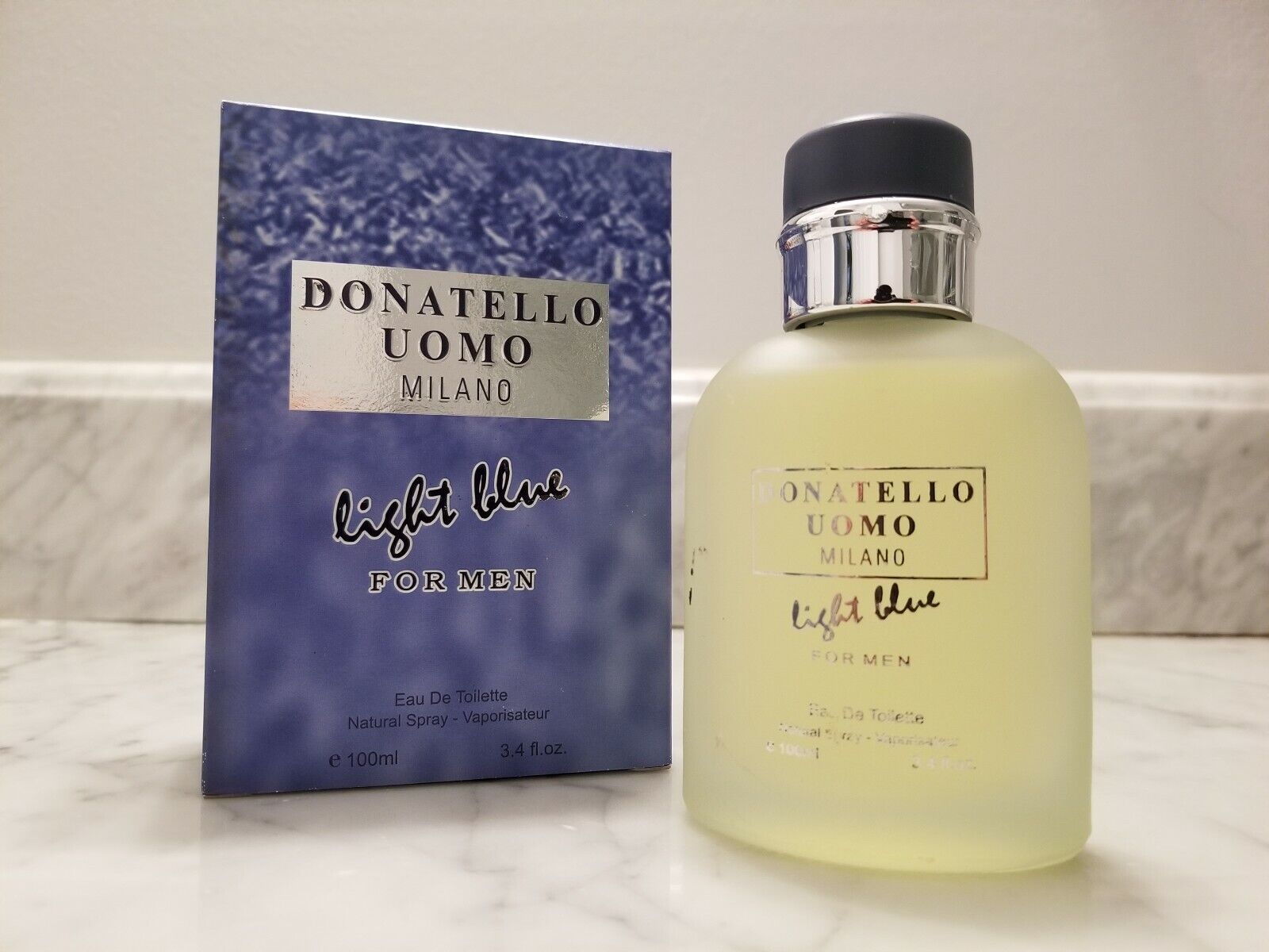 Donatello Uomo Milano Light Blue for Men Cologne Fragrance 3.4 floz 100ml  EDT