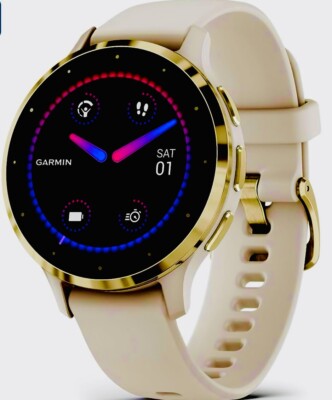 Custom 24k Gold Plated Garmin Venu GPS Smartwatch AMOLED - Main Image