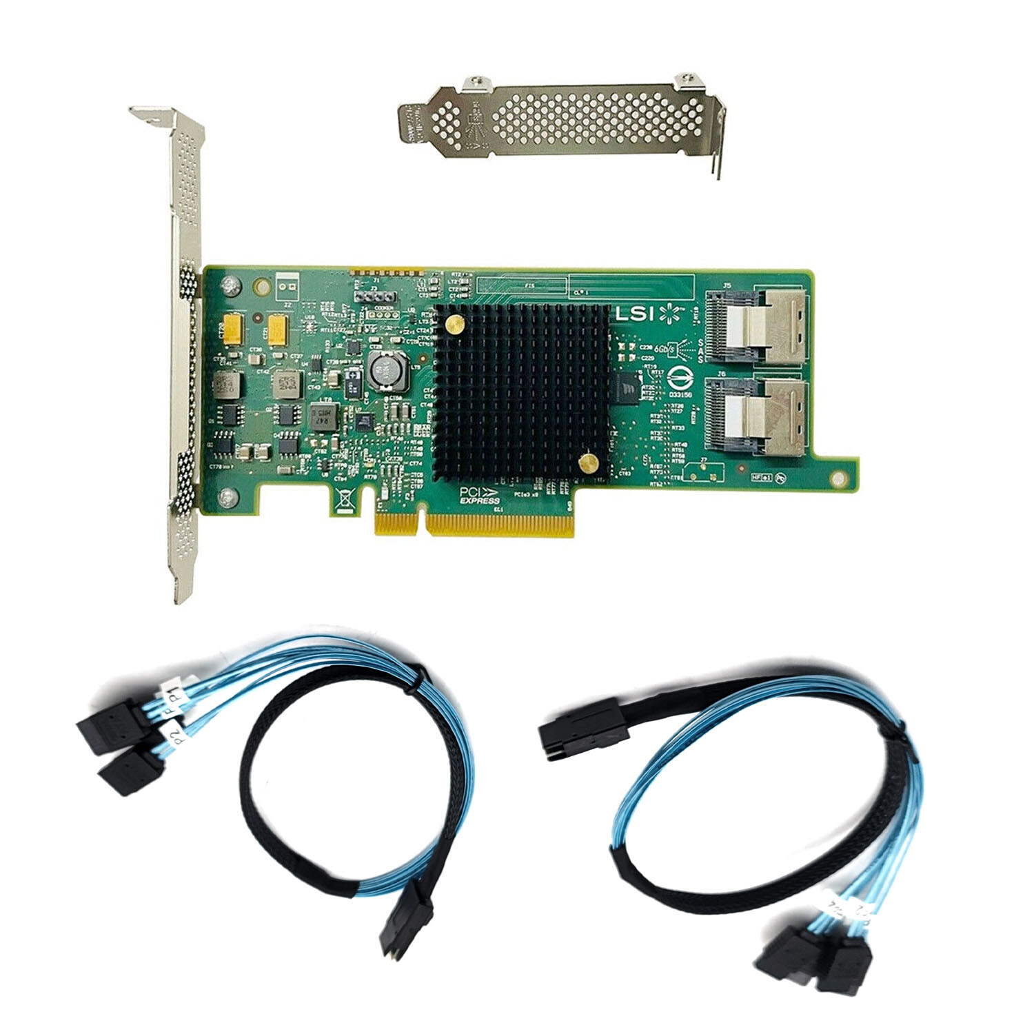 M5110 / LSI 9207-8i IT Mode HBA Card - 6Gbps SAS SATA PCI-E Controller For FreeNAS, UnRAID, ZFS